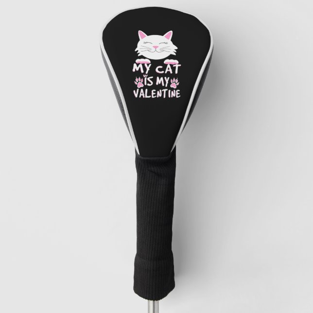 Funda Para Palo De Golf Mi Gato Es Mi Valentín (Anverso)