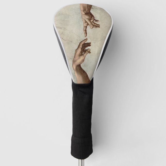 Funda Para Palo De Golf Michaelangelo manos creación adam dios (Anverso)