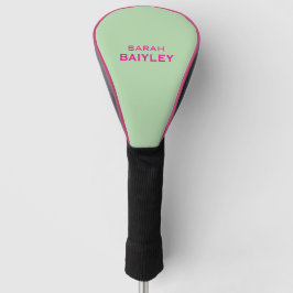 Funda Para Palo De Golf Minimalista nombre personalizado moderno