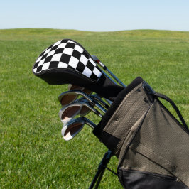 Funda Para Palo De Golf Minimalista Retro Cuadrillé – Streetwear Monocromo