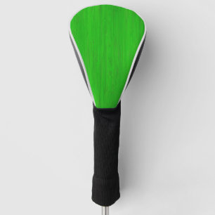 Funda Para Palo De Golf Mirada de madera de bambú verde clara del grano