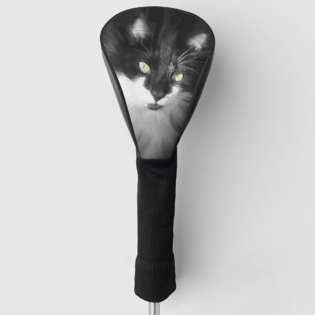 Funda Para Palo De Golf Misty Tuxedo Cat (Anverso)