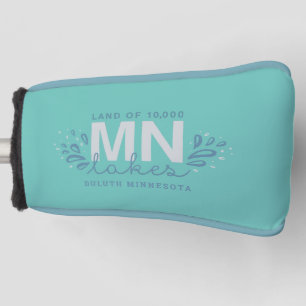 Funda Para Palo De Golf MN 10K Lagunas Splash Cubierta Verde azulada de ca