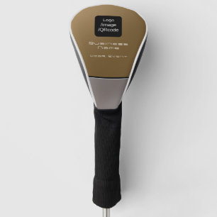 Funda Para Palo De Golf Moda Logotipo de negocios moderno Gris marrón