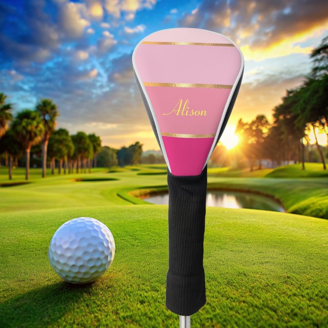 Funda Para Palo De Golf moda oro rosa moderno Nombre (Subido por el creador)