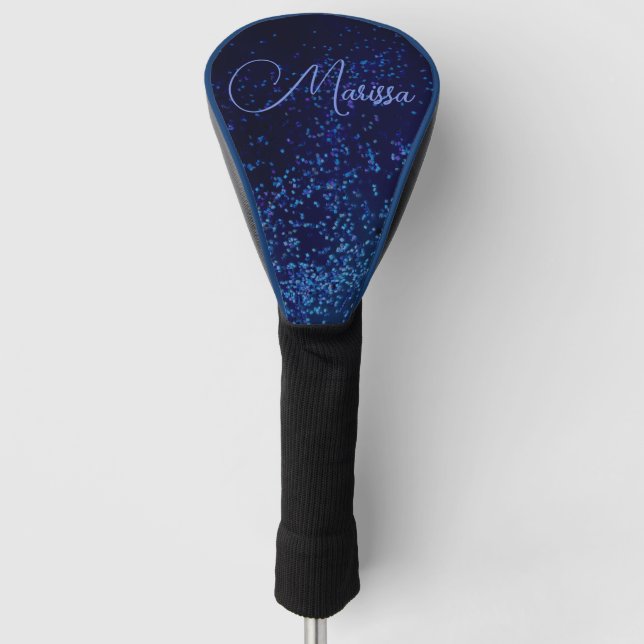 Funda Para Palo De Golf Moda personalizada Confetti azul medio nita (Anverso)