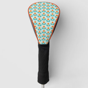 Funda Para Palo De Golf Modelo anaranjado geométrico del estilo