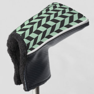 Funda Para Palo De Golf Modelo de la raspa de arenque de la verde menta