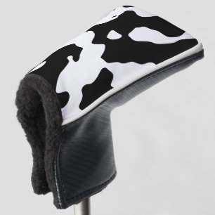 Funda Para Palo De Golf Modelo de la vaca blanco y negro