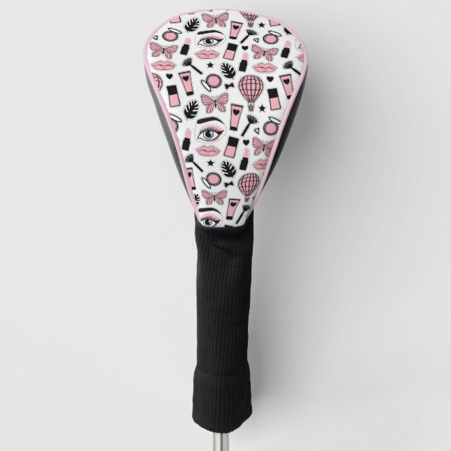 Funda Para Palo De Golf Modelo del pegatina del maquillaje (Anverso)
