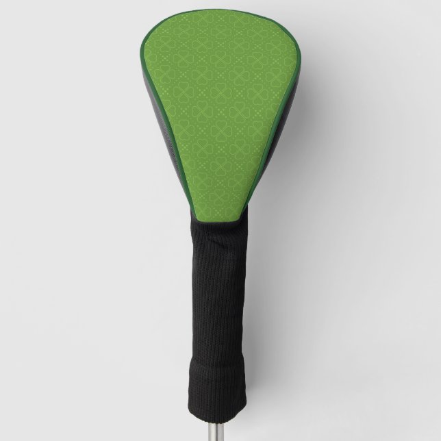 Funda Para Palo De Golf Modelo del trébol del corazón (Anverso)