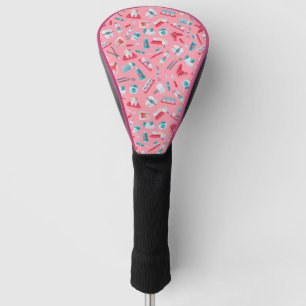 Funda Para Palo De Golf Modelo dental rosado