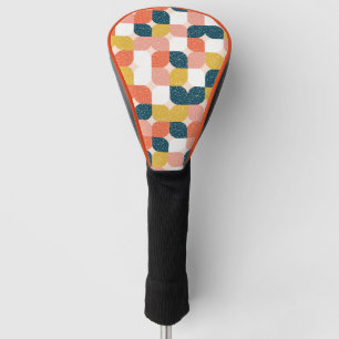 Funda Para Palo De Golf Modelo geométrico retro del Bauhaus