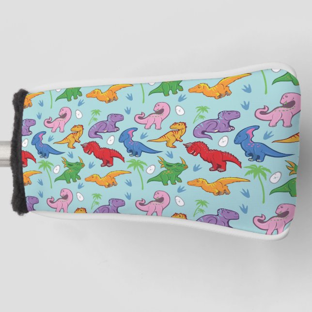 Funda Para Palo De Golf Modelo lindo del dinosaurio (Anverso)