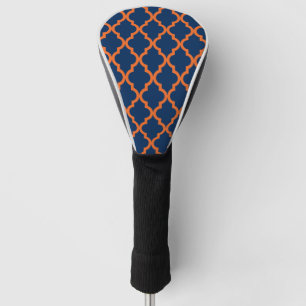 Funda Para Palo De Golf Modelo marroquí - azules marinos y naranja