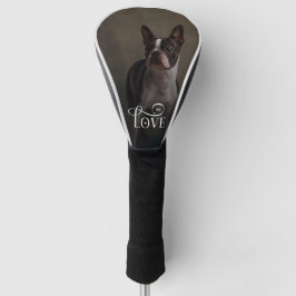 Funda Para Palo De Golf Modern Love Custom Dog Pets Photo Monogram