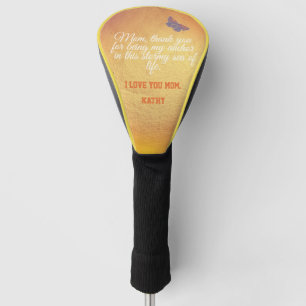 Funda Para Palo De Golf Moderna Cita Rosa Elegante Que Te Amo Día de la Ma