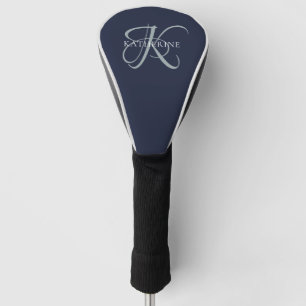 Funda Para Palo De Golf Moderna y elegante escritura monográfica marina az