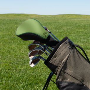 Funda Para Palo De Golf Moderno lindo Gradiente verde sólido Patrón de ond