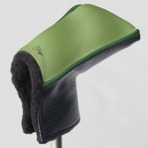 Funda Para Palo De Golf Moderno lindo Gradiente verde sólido Patrón de ond