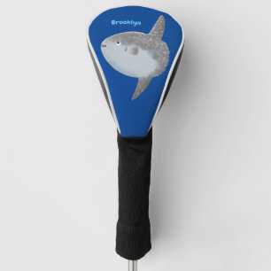 Funda Para Palo De Golf Mola mola de pez luna oceánica lindo personalizado