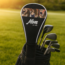 Funda Para Palo De Golf Mom Established Modern Black Photo