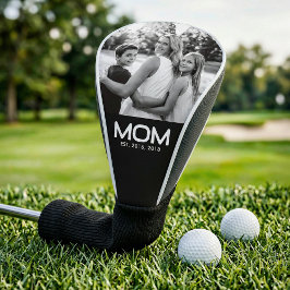 Funda Para Palo De Golf Mom Established Modern Bold Photo