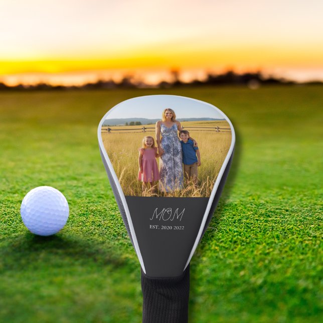 Funda Para Palo De Golf Mom Established Modern Script Photo  (Subido por el creador)