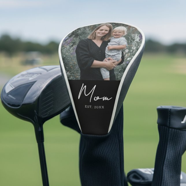 Funda Para Palo De Golf Mom Established Modern Script Photo (Subido por el creador)