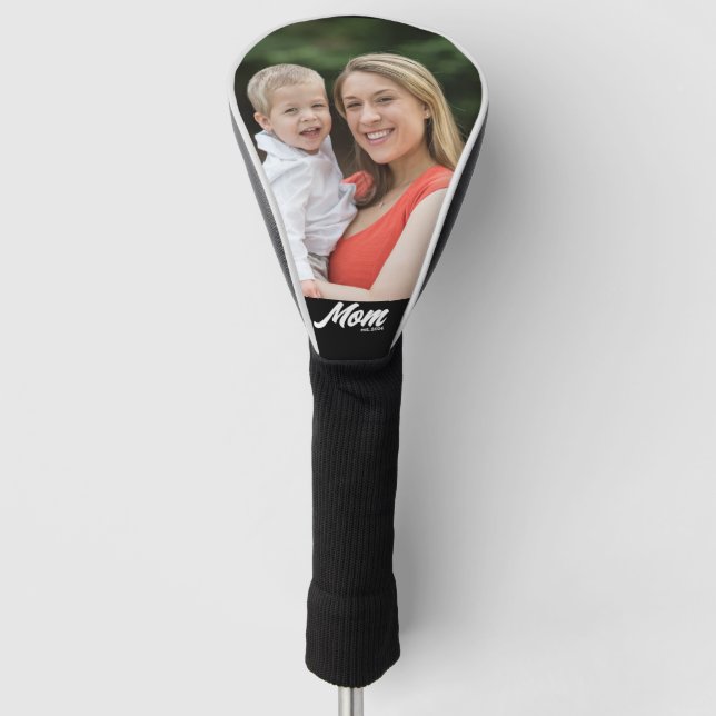 Funda Para Palo De Golf Mom Established Modern Script Photo (Anverso)