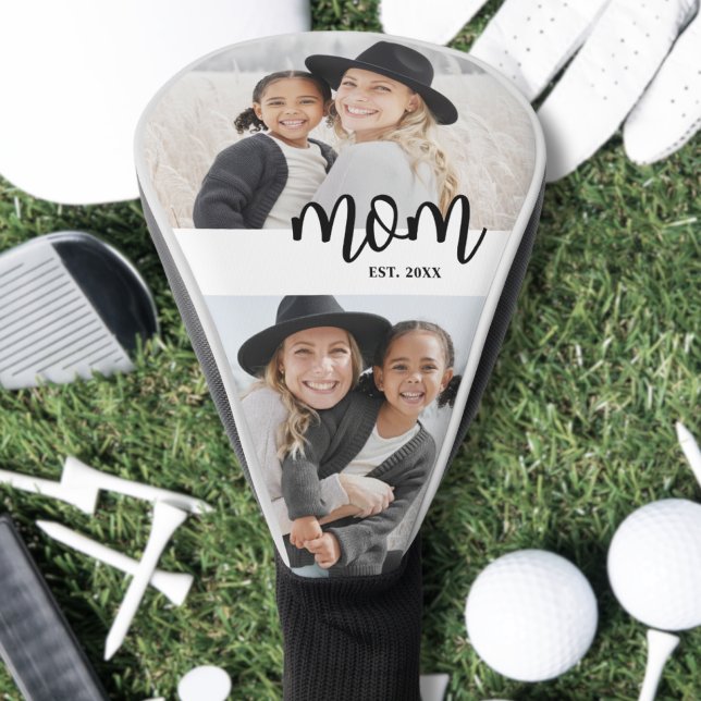 Funda Para Palo De Golf Mom Photo Mother (Mom Established Mother's Day Gift Golf Head Cover)