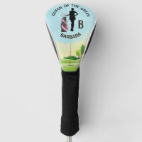Monograma 3D del campo de golf Lady Golfer