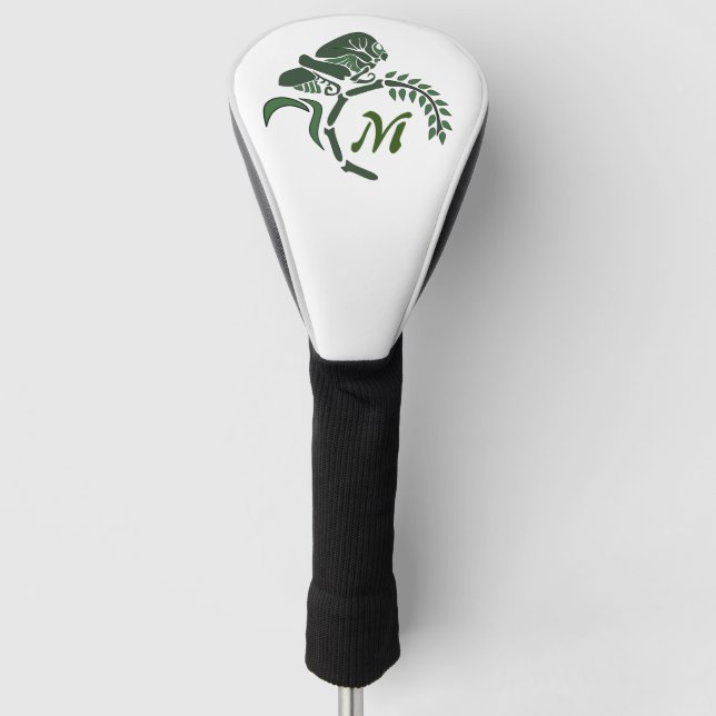 Funda Para Palo De Golf Monograma caprichoso y caprichoso (Anverso)