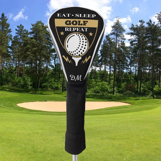 Funda Para Palo De Golf Monograma Comer Sleep Golf Repetir (Subido por el creador)