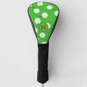 Funda Para Palo De Golf Monograma de bolas de golf, taladros y tees