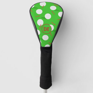 Funda Para Palo De Golf Monograma de bolas de golf, taladros y tees