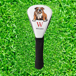 Funda Para Palo De Golf Monograma de Bulldog en inglés