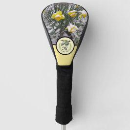 Funda Para Palo De Golf Monograma de carpintero verde volando