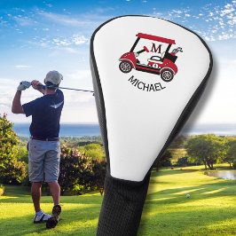 Funda Para Palo De Golf Monograma de clubes de carrito de personalizados