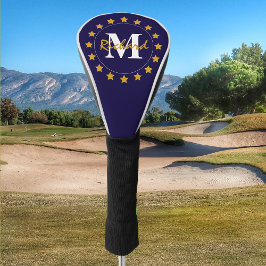 Funda Para Palo De Golf Monograma de estrellas de oro