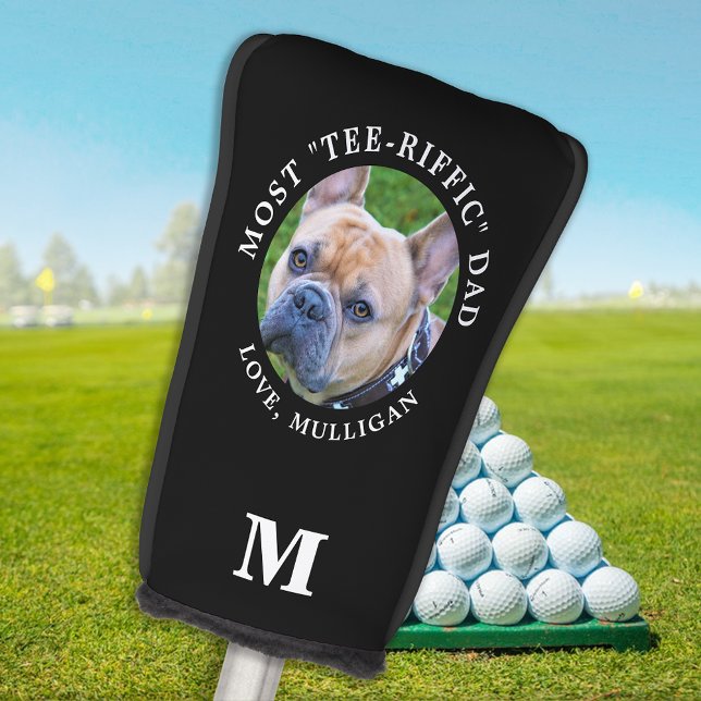 Funda Para Palo De Golf Monograma de fotografía Mascota personalizada Tee- (Subido por el creador)