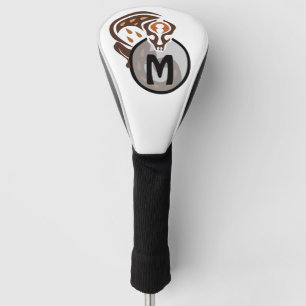Funda Para Palo De Golf Monograma de gatos tribales malasios