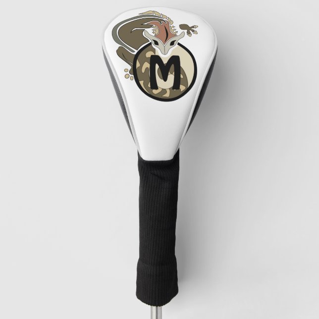 Funda Para Palo De Golf Monograma de Hammerhead Salamander (Anverso)