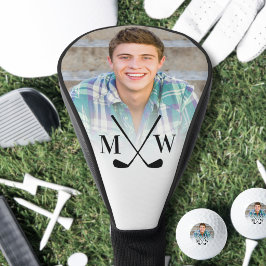 Funda Para Palo De Golf Monograma de iniciales personalizadas Foto Conduct