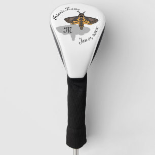 Funda Para Palo De Golf Monograma de la polilla halcón de la muerte