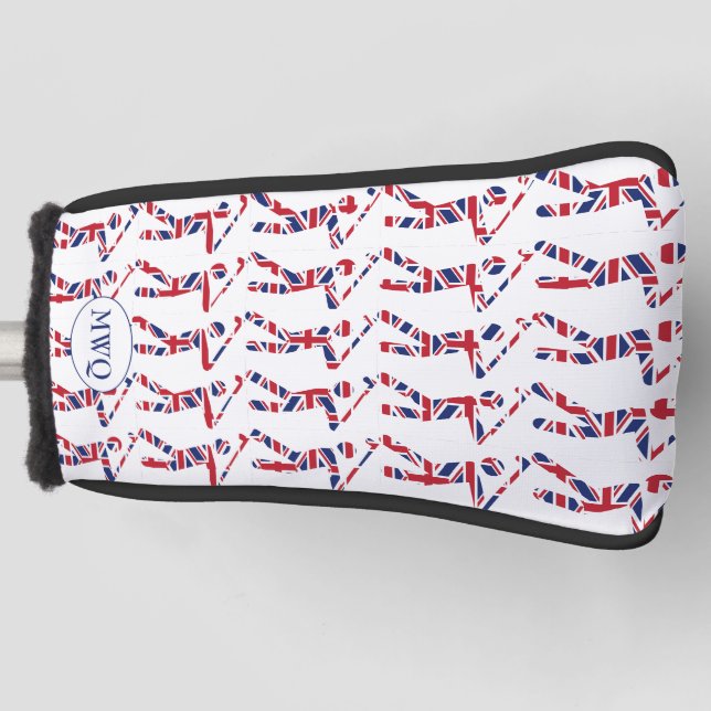 Funda Para Palo De Golf Monograma de la Unión Británica (Anverso)