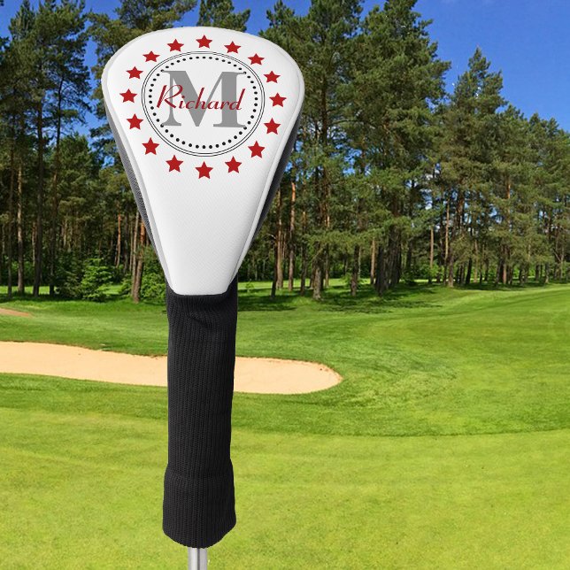 Funda Para Palo De Golf Monograma de las Estrellas Rojas (Subido por el creador)