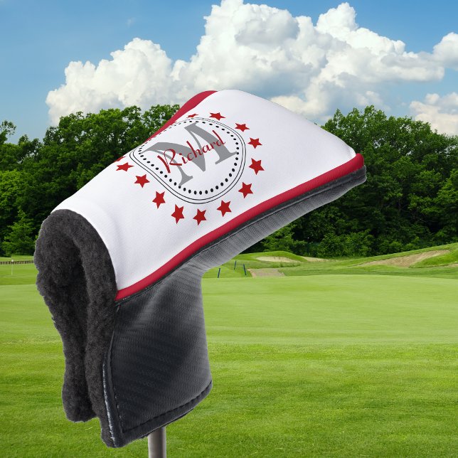 Funda Para Palo De Golf Monograma de las Estrellas Rojas (Subido por el creador)