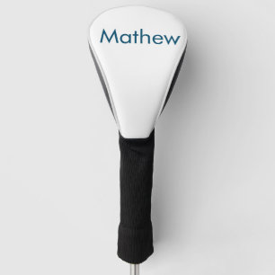 Funda Para Palo De Golf monograma de letra inicial simple añade tu nombre