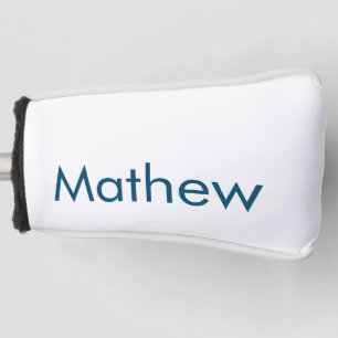 Funda Para Palo De Golf monograma de letra inicial simple añade tu nombre
